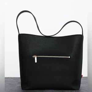 🌱 🐰 Angela Roi Black Jane Vegan Leather Shoulder Bag